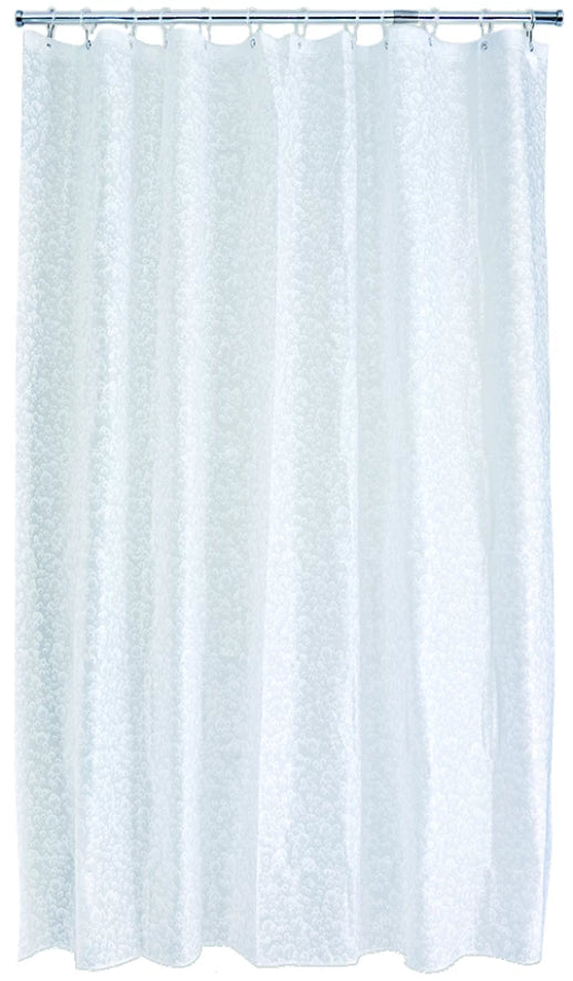 Fizz White Shower Curtain