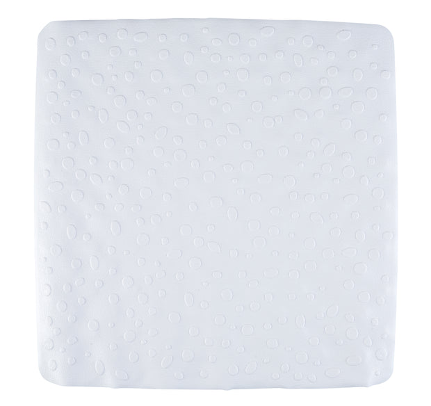 White Contemporary Shower Mat
