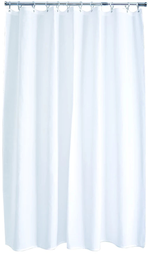 White Polyester Shower Curtain
