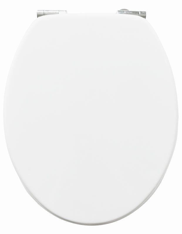Solid Wood White Toilet Seat