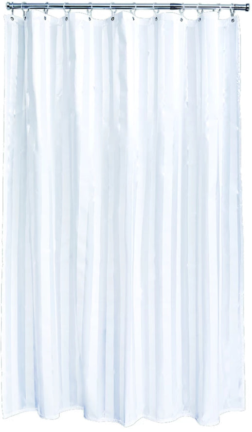 White Oxford Shower Curtain