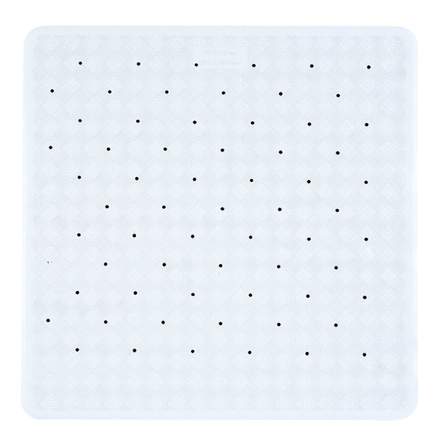 White Roman Shower Mat