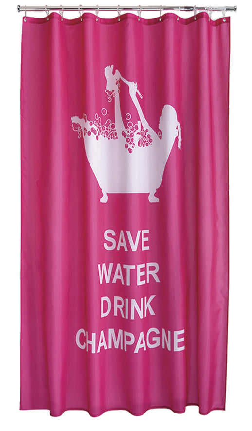 Drink Champagne Shower Curtain