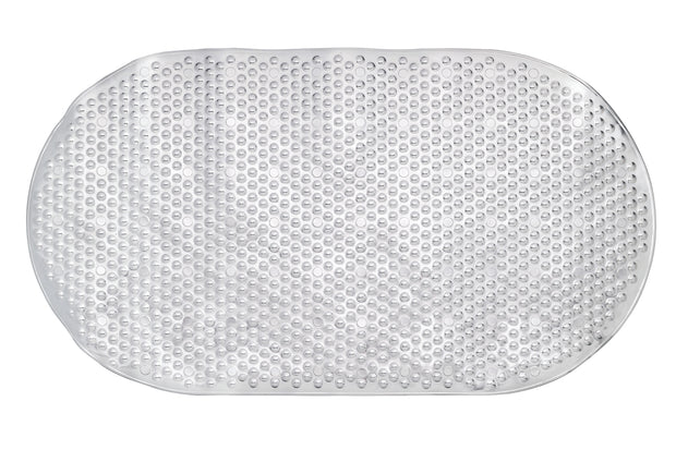 Metallic Silver Bath Mat