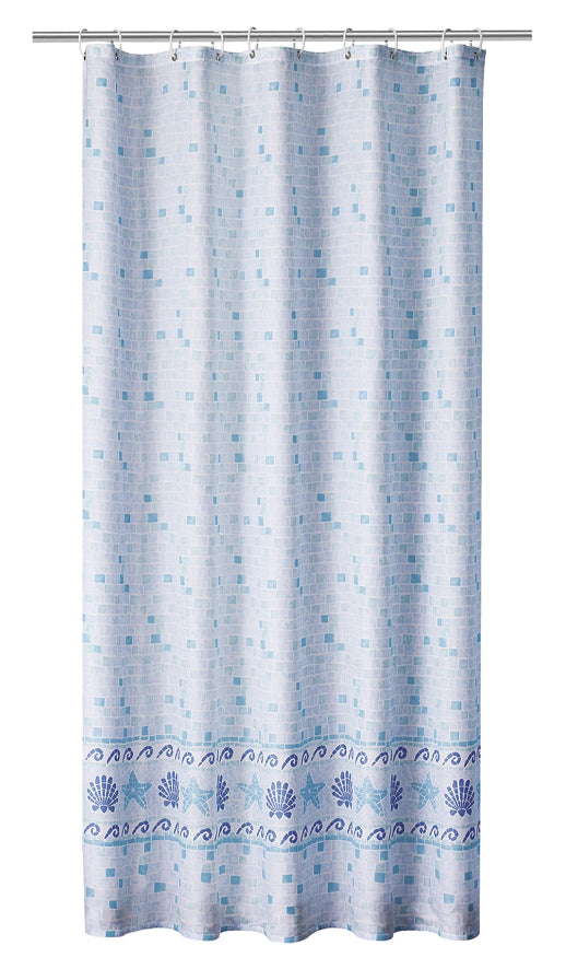 Mosaic Blue Shower Curtain