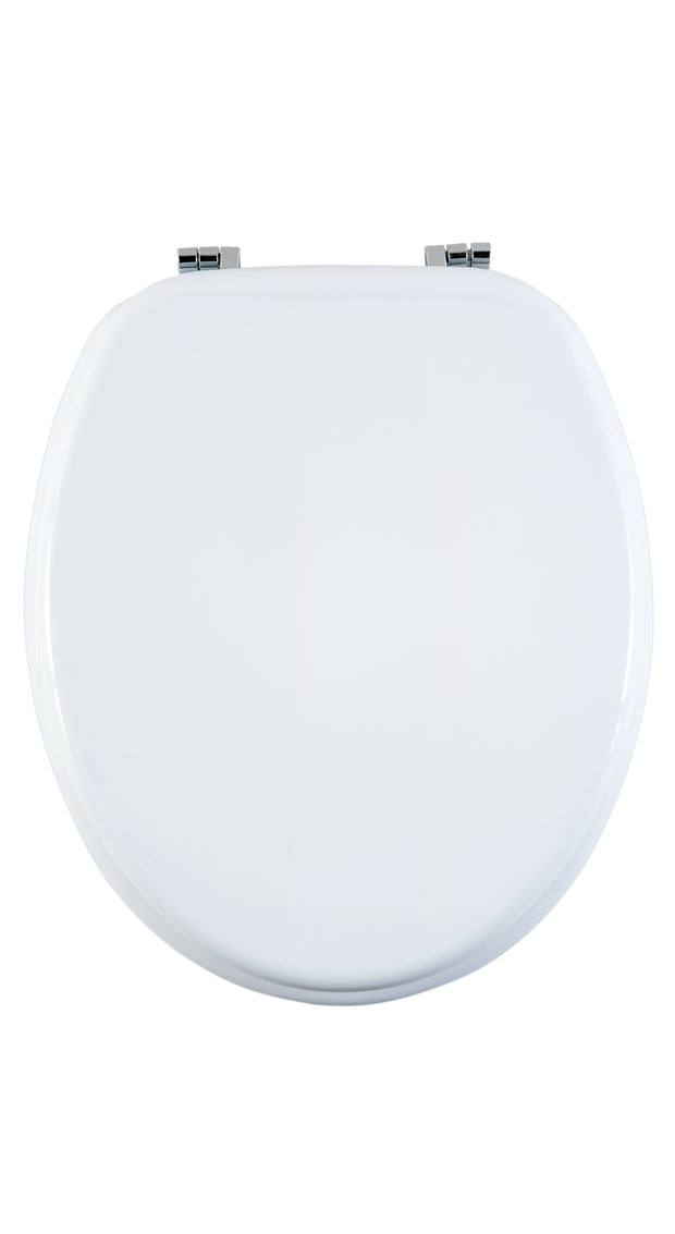 Wooden Toilet Seat White